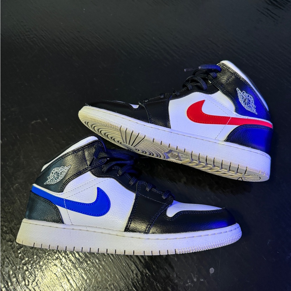 AIR JORDAN 1 RETRO MID GS 'MULTI-COLOR SWOOSH'